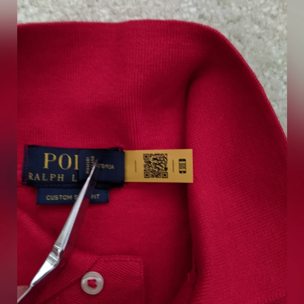 NWT Polo Ralph Lauren red polo shirt small